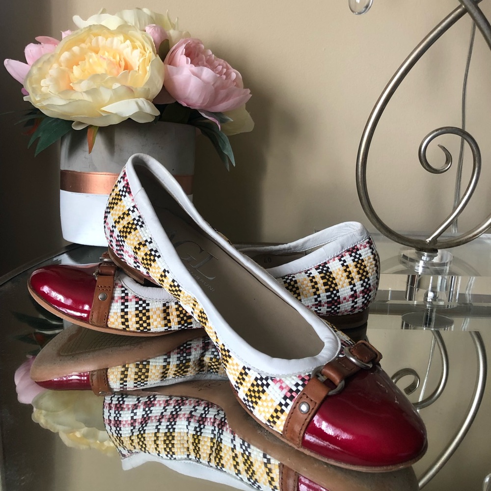 AGL Attilio Giusti Leombruni Plaid Ballet Flat Shoes - Picture 8 of 8